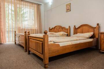 Фото номера Стандартный трехместный номер Хостелы Hostel Alex - Complex Dumbrava Minunata г. Кымпулунг-Молдовенеск 2